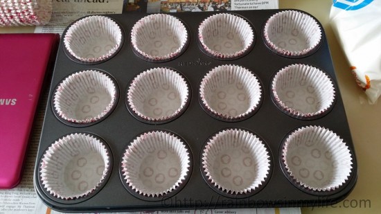 Line your muffin tray! - Basic Vanilla Cupcakes