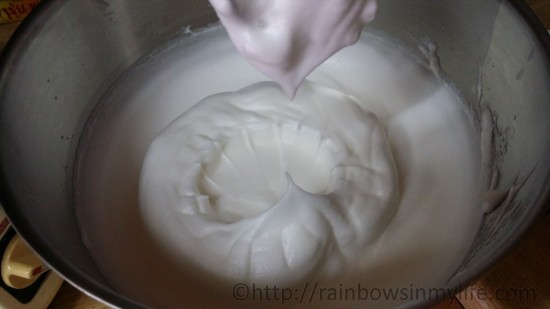Coffee Chiffon Cake - meringue
