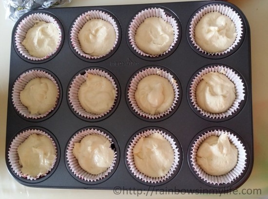 Before baking - Basic Vanilla Cupcakes