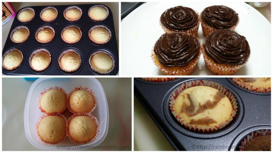 Basic Vanilla Cupcakes - final product