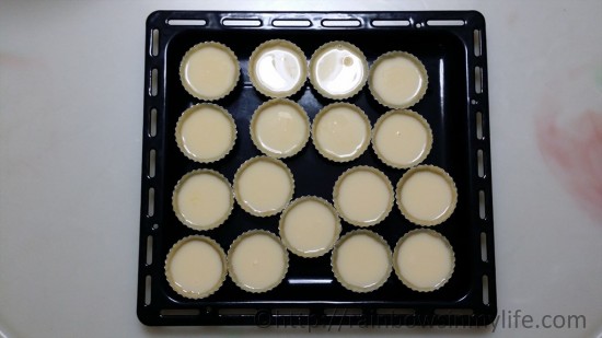 Hong Kong Style Egg Tarts - before baking