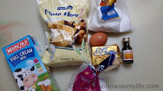 Hong Kong Style Egg Tarts - Ingredients needed