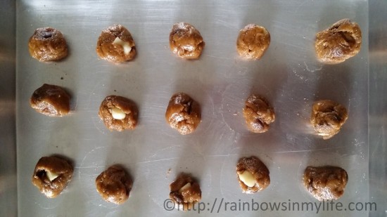 Famous Amos-like Cookies - before baking