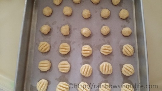 German butter cookies - before baking