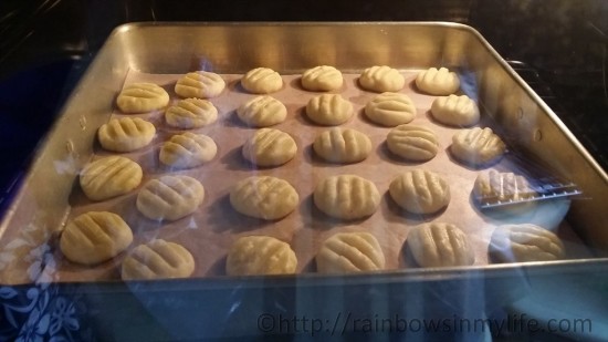 German butter cookies - in the oven