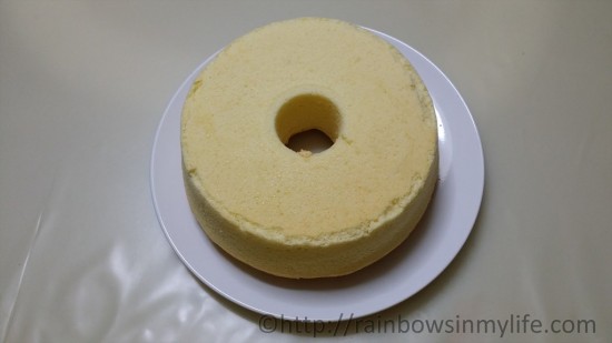 Japanese Cream Cheese Chiffon Cake - final product 1