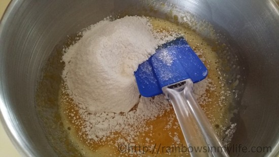 Orange Chiffon Cake - add flour