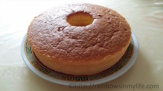 Orange Chiffon Cake - final product