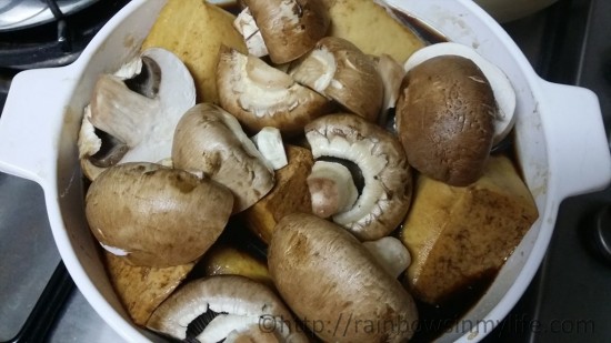 Braised CW - dau gua and mushrooms