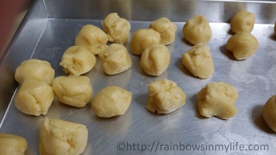 Pineapple tart - dough balls