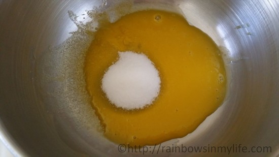 Basic sponge cake - yolk and sugar