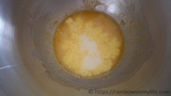 Plain Sponge Cake - add milk