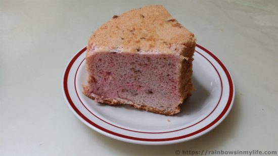 Rose Chiffon Cake - final product 2
