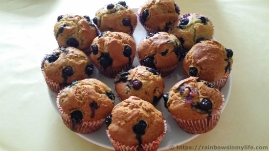 Blueberry Muffins - final product 1