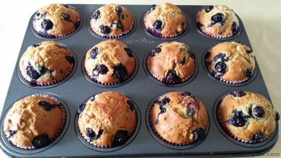 Blueberry Muffins - final product
