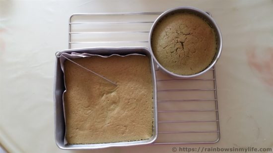 Matcha Sponge Cake - final product