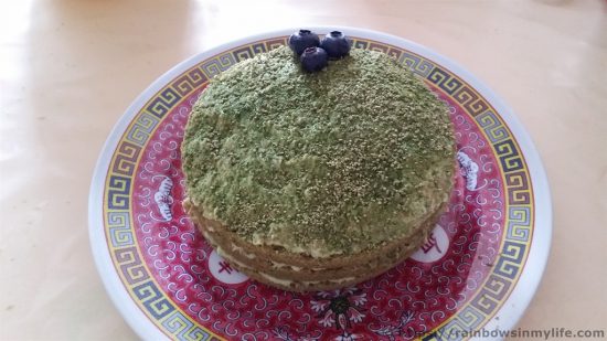 Matcha-misu Cake - final product