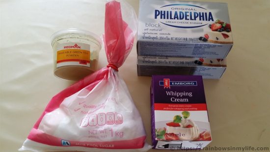 Matcha-misu Cake - Ingredients needed