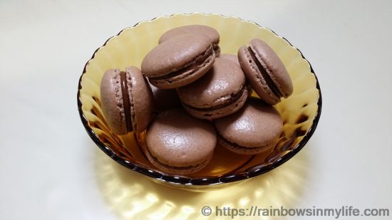 Chocolate Macarons - final product 1
