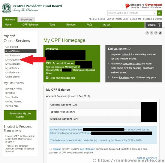 Voluntary Top Up Medisave Balance View