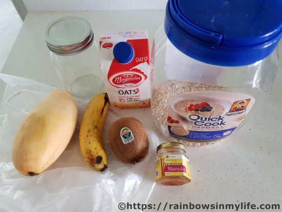 Overnight Oats Ingredients needed