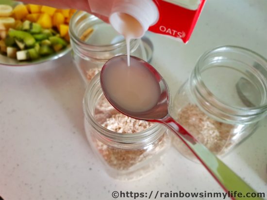 Overnight Oats add milk