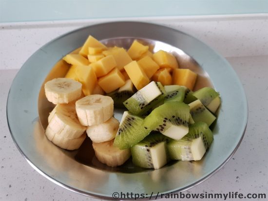 Overnight Oats diced fruits