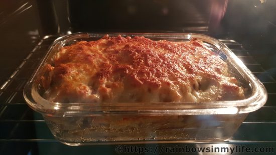 Seafood Baked Rice in the oven