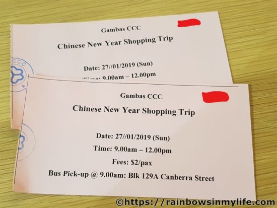 CNY Trip Our tickets